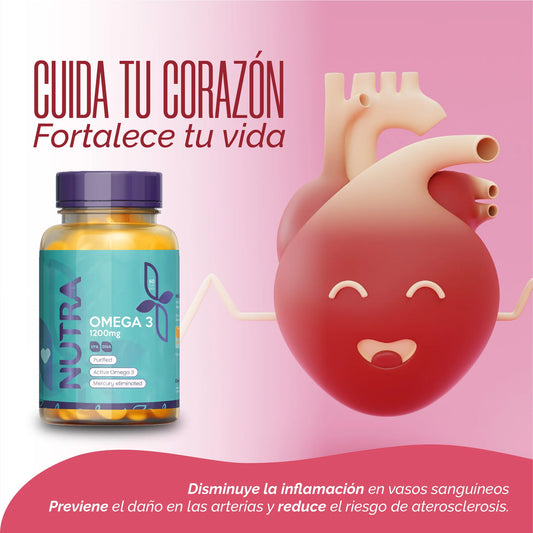 OMEGA 3 NUTRA (1200g X 60 CAP) SIN MERCURIO