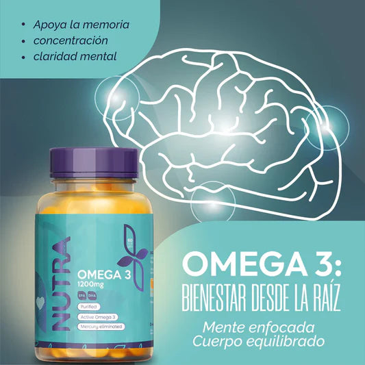 OMEGA 3 NUTRA (1200g  X 60 CAP) SIN MERCURIO